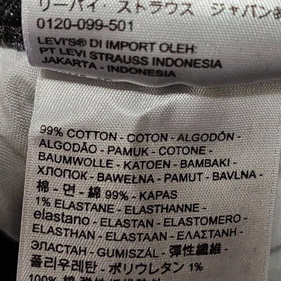 Levi's Gray Wash Stretch Denim Button Fly Wedgie Ankle Jeans - Picture 9 of 10